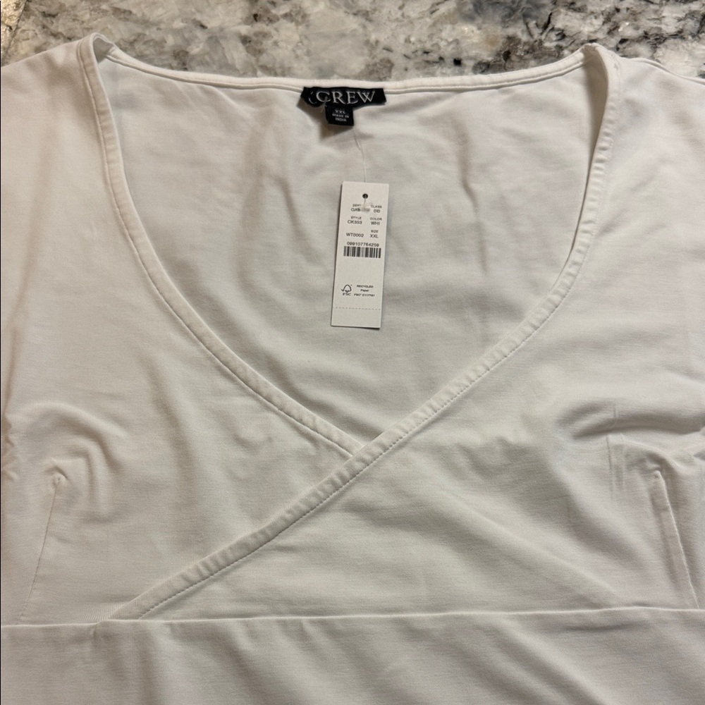 J Crew White Sleeveless Blouse - Picture 3 of 5